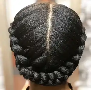 natural updo